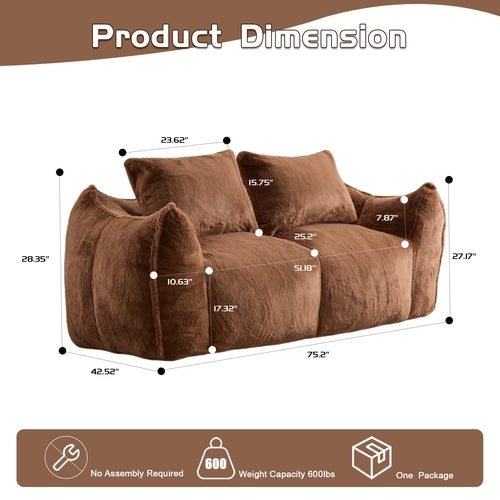 Soft Giant Bean Bag Couch