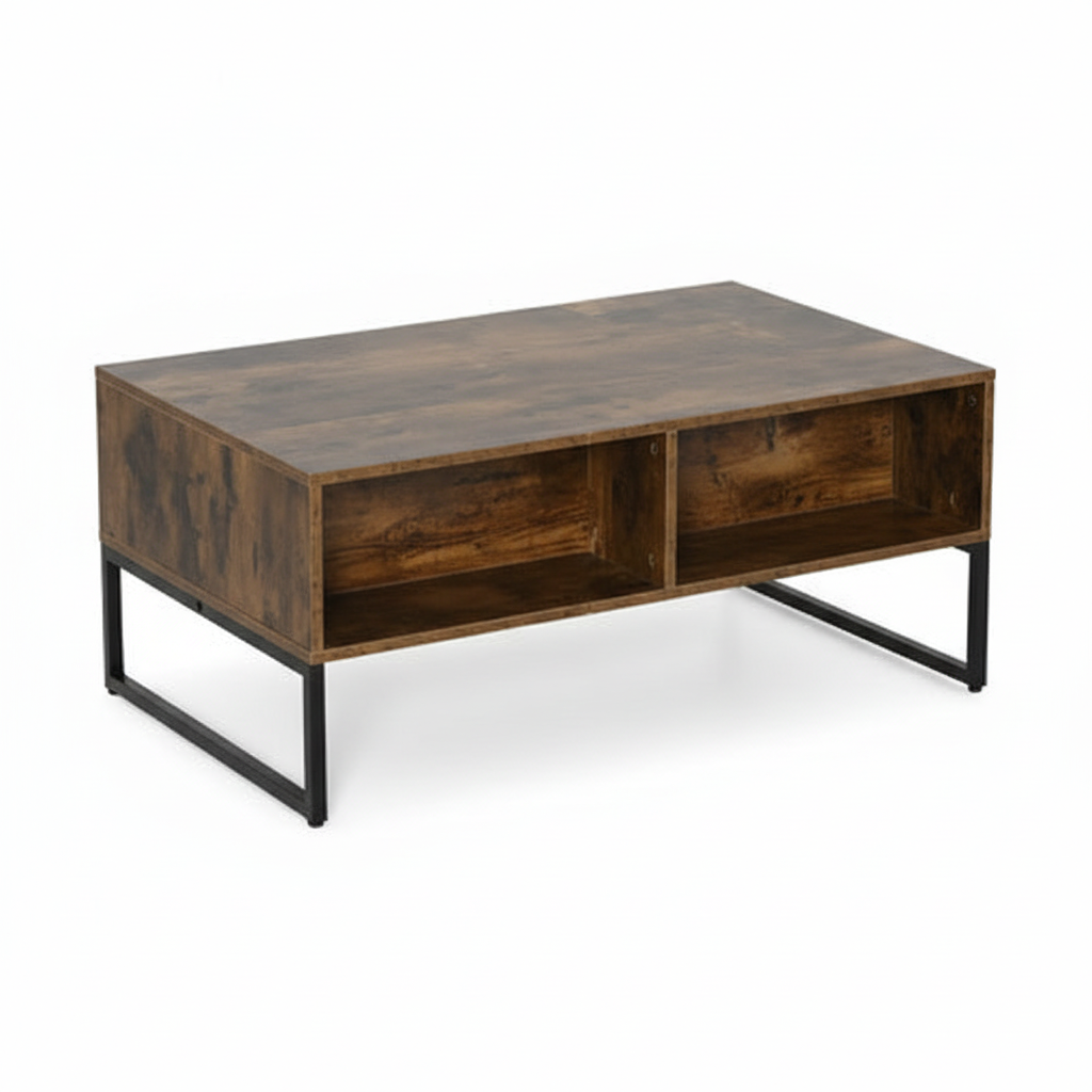 Couchtisch auf weißem Hintergrund